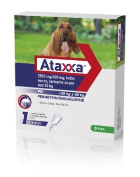 Ataxxa pro psy nad 25kg spot-on 1x4ml - EXPIRACE 05/2023
