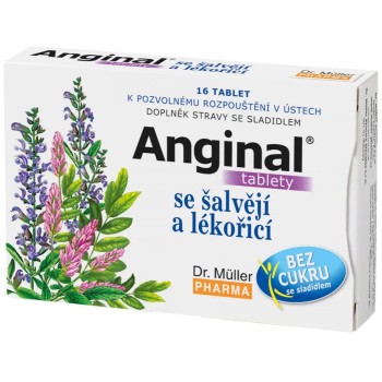 Dr.Müller Anginal se šalvějí a lékořicí 16tbl