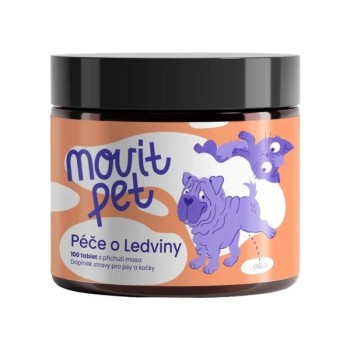 MOVit PET Péče o Ledviny s příchutí masa100 tablet
