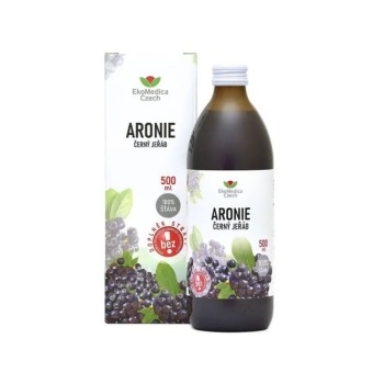 Aronie Černý jeřáb 100% šťáva 500ml EkoMedica