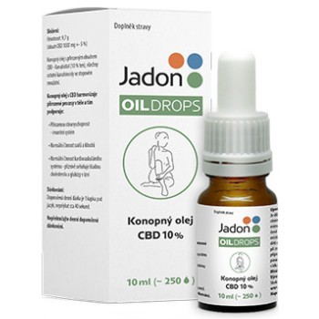 Jadon oil drops konopný olej CBD 10% 10 ml