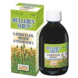 Dr.Müller Müllerův sirup s Jitrocelem, Medem a Vitaminem C 245ml