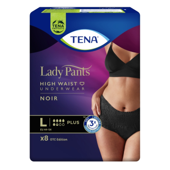 TENA Lady Pants Plus Noir L ink.kalh.8ks 725266