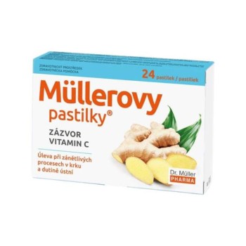 Müllerovy pastilky se zázvorem 24ks ZP