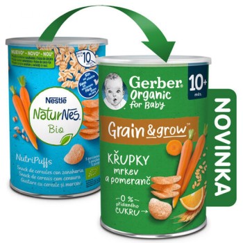 Gerber Křupky s Mrkví a Pomerančem BIO 35g