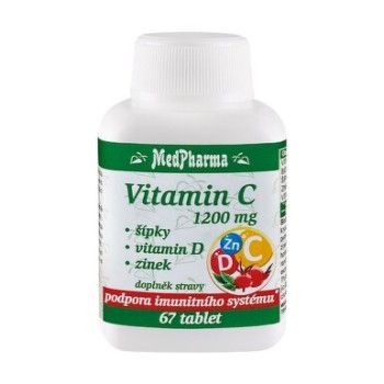 MedPharma Vit.C 1200mg se šípky+vit.D+zinek tbl.67
