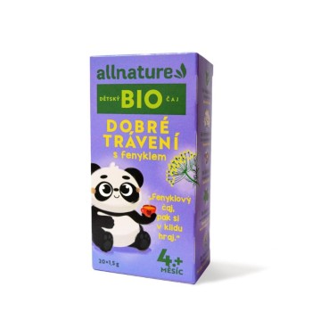 Allnature Děts.čaj Dobré tráv.fen.BIO 20x1.5g 4M+