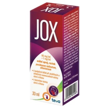 Jox 85mg/ml+1mg/ml orální sprej, roztok 30 ml