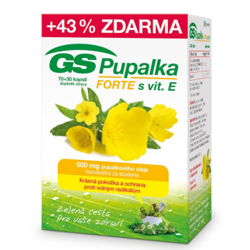 GS Pupalka Forte s vitaminem E 70+30 kapslí