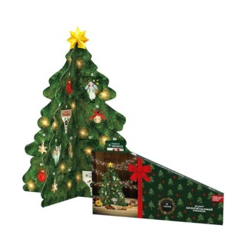 LEROS Bylinný adventní kalendář stromeček 24sáčků