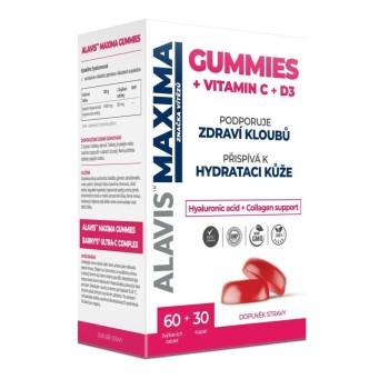 Alavis Maxima Gummies Vitamin C + D3 60 žvýkacích tbl + 30cps