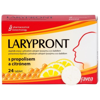 Favea Larypront s propolisem a citrónem 24tbl