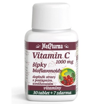 MedPharma Vitamín C 1000mg s šípky 37tbl