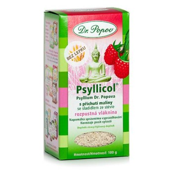 Dr.Popov Psyllicol s příchutí maliny 100g