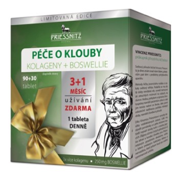 Priessnitz Kolag+Boswellie péče o klouby tbl.90+30