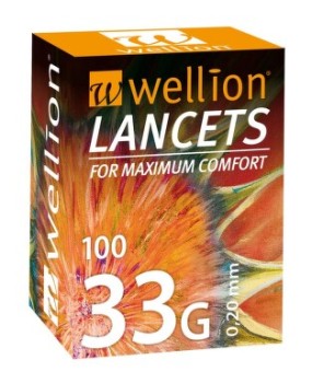 Lancety Wellion 100ks - 33G