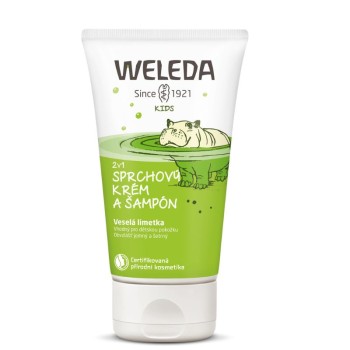 WELEDA 2v1 sprchový krém a šampon Veselá limetka