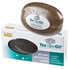 Dr.Müller Tea Tree Oil mýdlo s lístky čajovníku australského NEW 90g