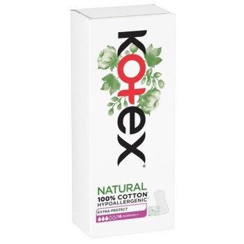 Kotex Natural slipové vložky Normal+ 18ks
