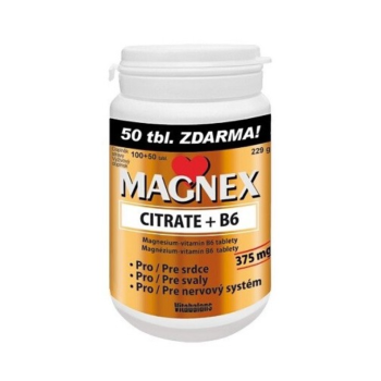 Magnex citrate 375mg+B6 tbl.100+50