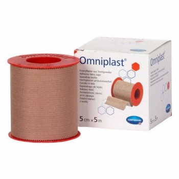 Náplast Omniplast textilní 5cmx5m 1ks