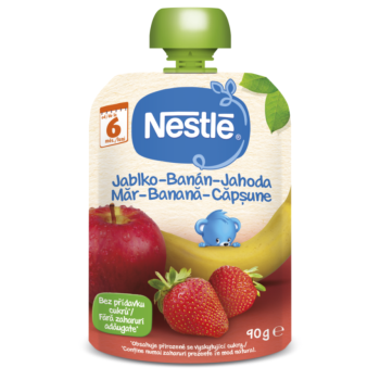 NESTLÉ kapsička ovocná Jahoda/Jablko/Banán 90g CZ