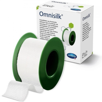 Náplast Omnisilk bílé hedvábí 2.5cmx5m 1ks