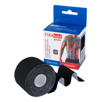 FIXAtape Sport Kinesio tejp.páska 5cmx5m černá