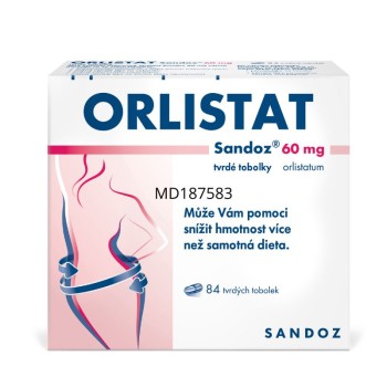ORLISTAT SANDOZ 60 MG tvrdé tobolky, 84 tobolek