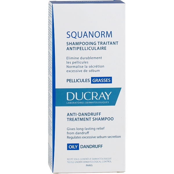 DUCRAY Squanorm Šampon-mastné lupy 200ml