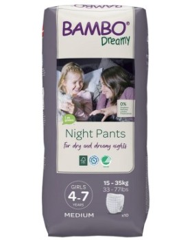 Bambo Dreamy Night Pants 4-7let Girl 15-35kg 10ks
