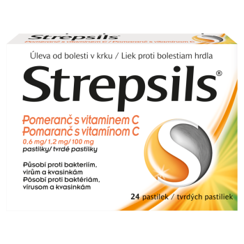 Strepsils Pomeranč s vitaminem C pas.24