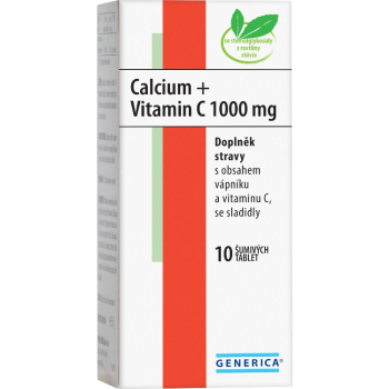 Calcium + Vitamin C 1000mg Generica eff.tbl.10