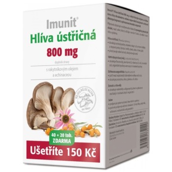 Hlíva ústřičná 800mg Rakytníkový olej a Echinacea 40+20tob