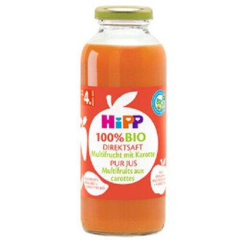 HiPP Juice 100% Ovocná šťáva s karotkou BIO 330ml
