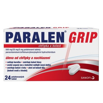 Paralen Grip chřipka+bolest 500/25/5mg tbl.flm24 I