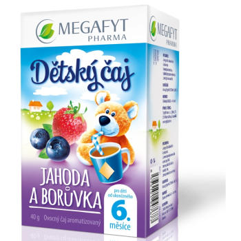 Megafyt Dětský čaj Jahoda a borůvka 20x2g