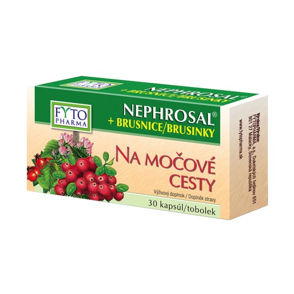 Fytopharma NEPHROSAL® + brusinky tobolky na močové cesty 30cps