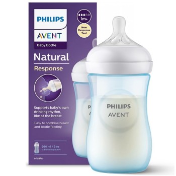 Avent Láhev Natural Response Modrá 260ml 1m+