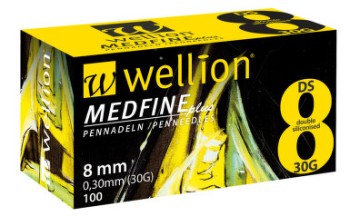 Jehly WELLION MEDFINE PLUS inz.pera 30Gx8mm/100ks