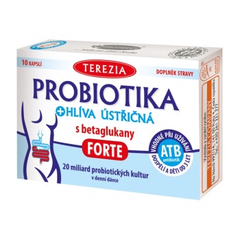 TEREZIA Probiotika+Hl.ústř.s betagluk.FORTE cps.10