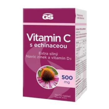 GS Vitamin C 500mg s echinaceou tbl.70+30
