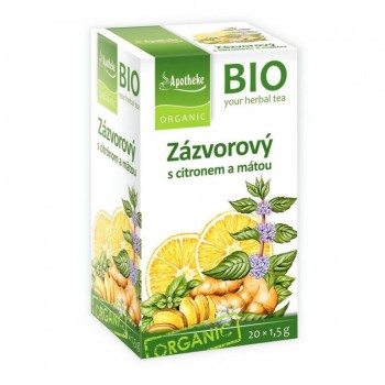 Apotheke BIO Zázvorový čaj s citronem a mátou 20x1.5g