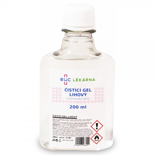 EUC Lékárna čistící gel na ruce 200 ml