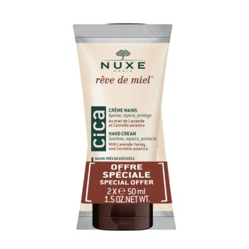 NUXE Reve de Miel Repar krém na ruce pro suchou a namáhanou pokožku - bal 2x50ml