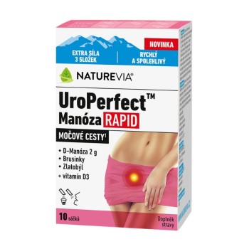 NatureVia UroPerfect Manóza Rapid 10 sáčků