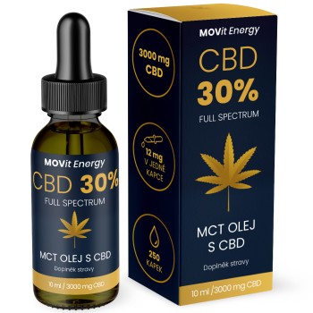 MOVit CBD 30% Full Spectrum MCT olej 10ml