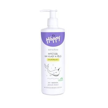 Happy sensitive mycí gel na vlasy a tělo 400ml