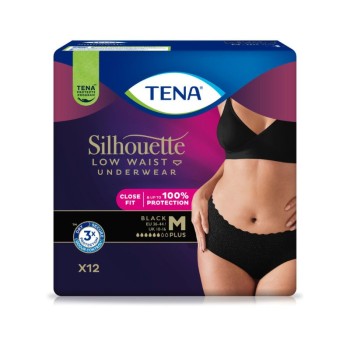 TENA Silhouette Plus Black M inkontinenční kalhotky 12ks