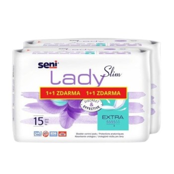 Seni Lady Slim inkon.vložky extra 1+1 2x15ks